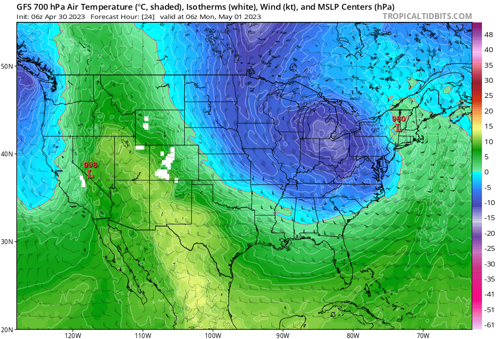 Below normal temps expected to begin the week – The Real WV