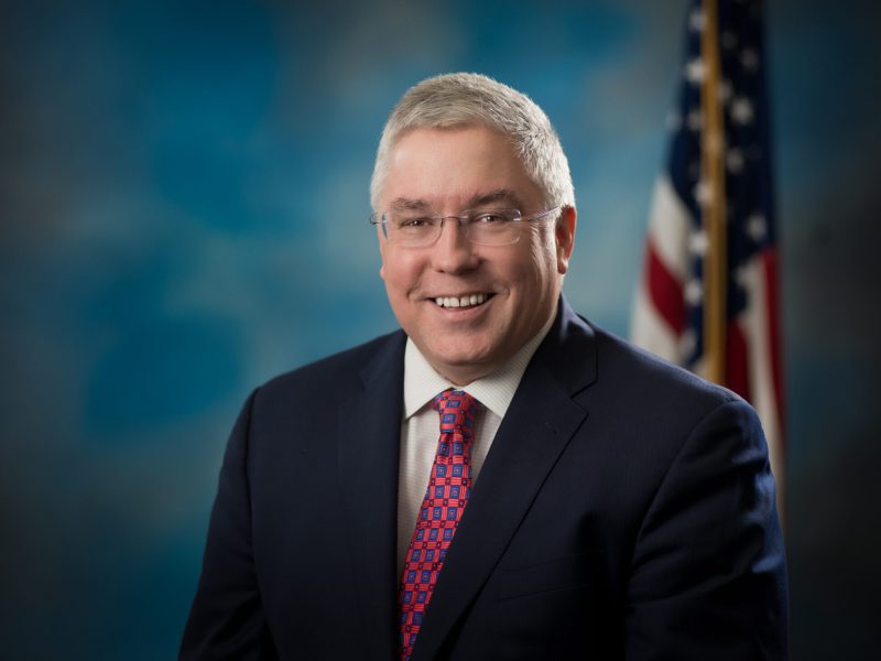 Headshot of West Virginia governor Patrick Morrisey.