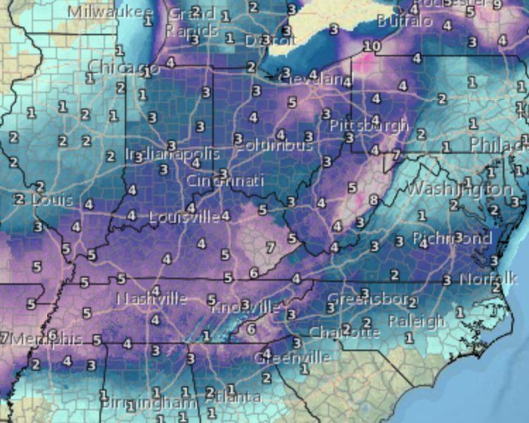 Snowfall Expected Late Friday - Saturday – The Real WV