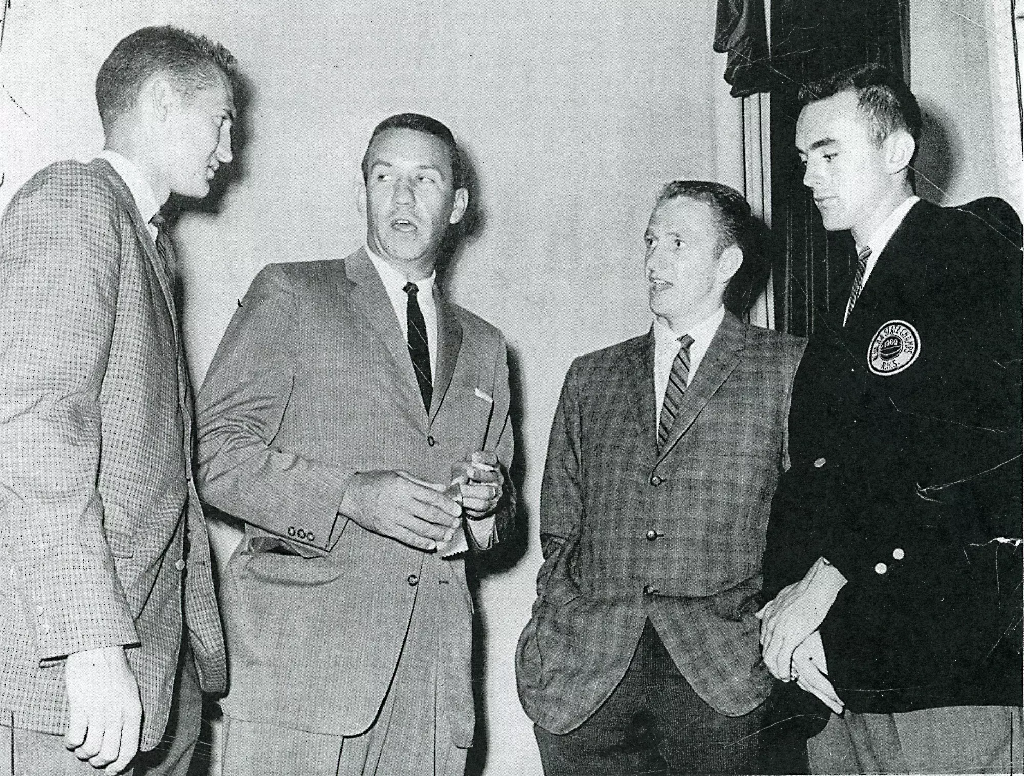 Jerry West, Fred Schaus, Rod Thorn and Bill Mathis